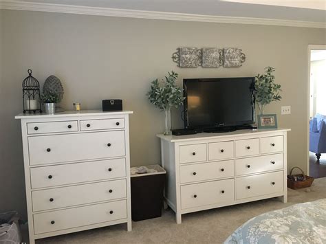 Before Wall With Ikea Hemnes Dresser And Chest Master Bedroom