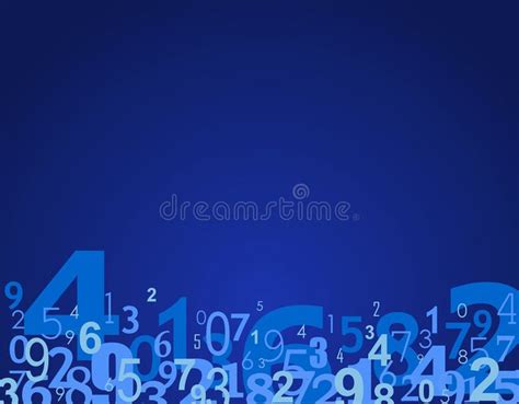 Numbers Background Abstract Blue Background With Numbers Ad