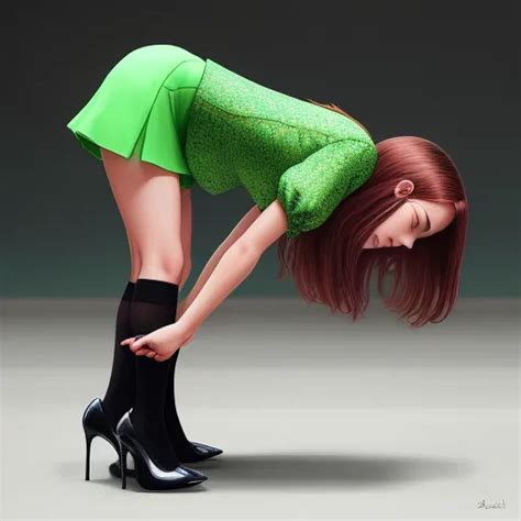 Free Photo Enhancer Online Girl In High Heels Is Bent Over And Bent Over