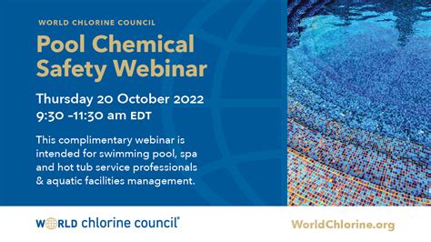 Wcc Pool Chemical Safety Webinar World Chlorine Council