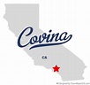 Map of Covina, CA, California