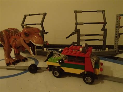 Lego Jurassic Park T Rex Breakout By Darthlord1997 On Deviantart