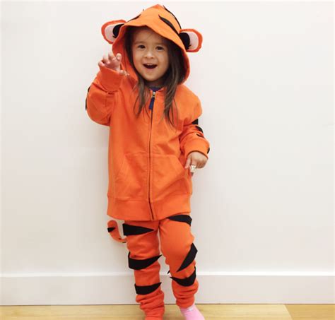 No Sew Diy Tiger Kids Costume