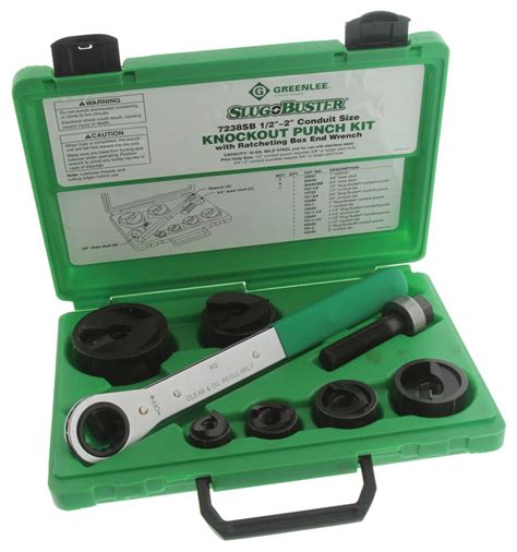 7238sb Greenlee Tools Knockout Punch Kit Manual Ratchet