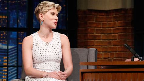 Watch Late Night With Seth Meyers Interview Scarlett Johansson Does A