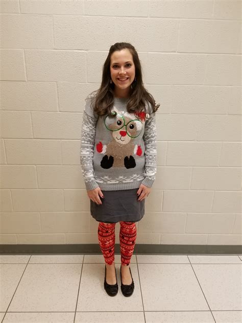Ms Staff Ugly Sweater Contest Grand Valley Local School District