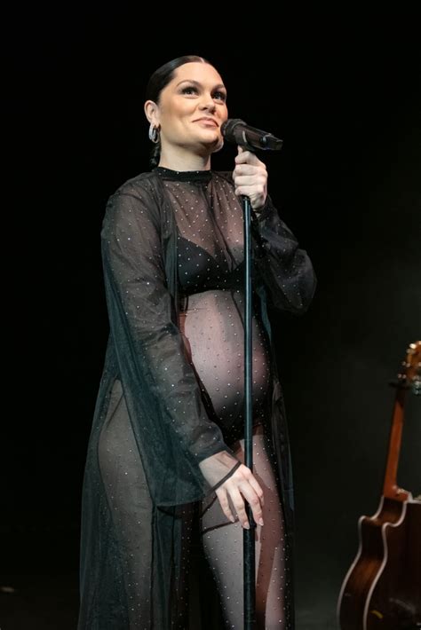Jessie J Showcases Baby Bump In Sheer Outfit Popsugar Fashion Uk