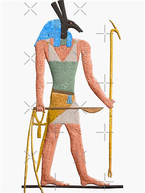 Seth Ancient Egyptian God Of Chaos Sticker By Kamat Egypt Redbubble