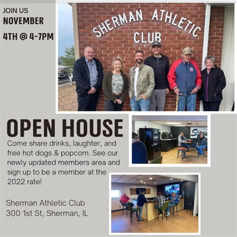 Athletic Club Open House Village Of Sherman