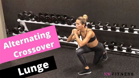 Alternating Crossover Lunge Glutes Exercise Youtube