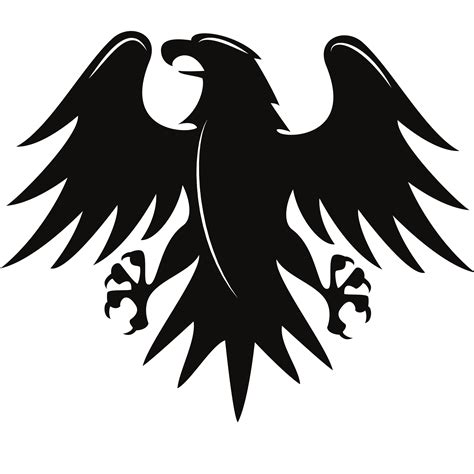 Logo Eagle Black And White Vector Cdr And Png Hd Gudril Logo Tempat