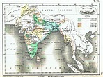 Carte Historique... L'Inde Anglaise - Idea Rare Maps