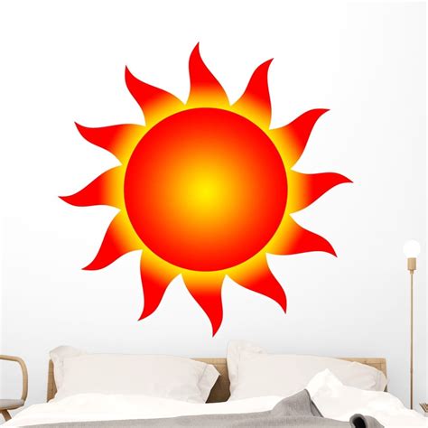 Sun Wall Decal Sticker By Wallmonkeys Vinyl Peel And Stick Graphic 48