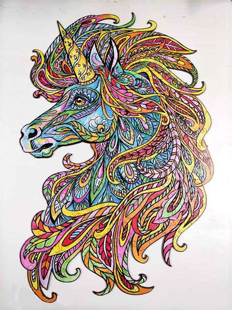 Unicorn 3d Puzzle Wooden Jigsaw Puzzle Best T For Adults Etsy