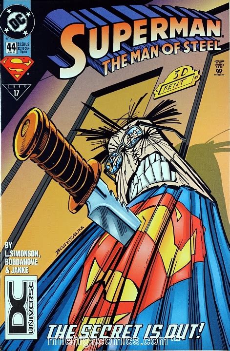 Mile High Comics Superman Man Of Steel 1991 44 Dcuniverse Full