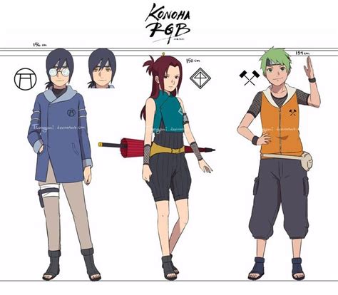 Konoha Rgb Genin By Tsurugami On Deviantart In 2020 Naruto Oc