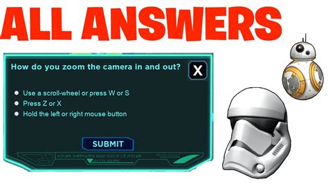 All Answers Roblox Star Wars Creator Challenge Youtube