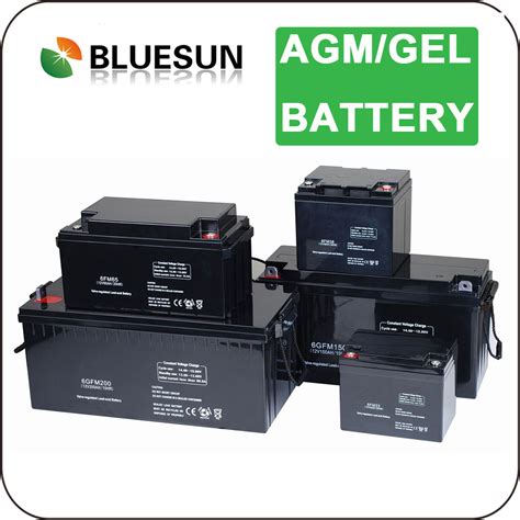 Buy Bluesun Deep Cycle Agmgel Solar Battery 12v 100ah 200ah 250ah For