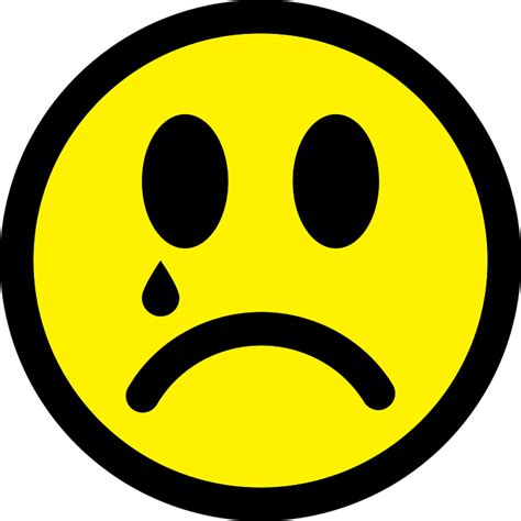 Smiley Émoticône Triste Images Vectorielles Gratuites Sur Pixabay