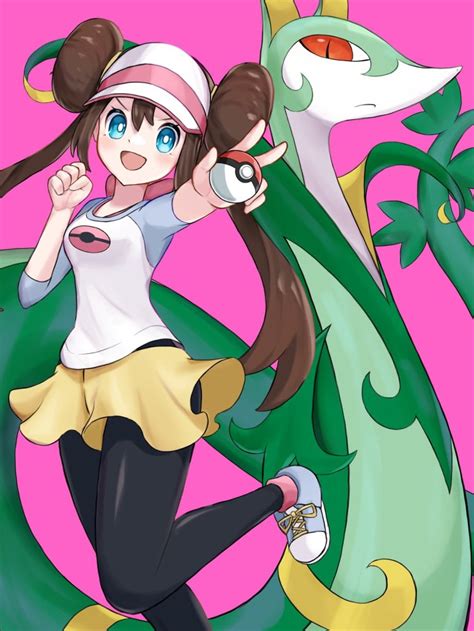 Rosa And Serperior Pokemon And 2 More Drawn By Umemaruspiart