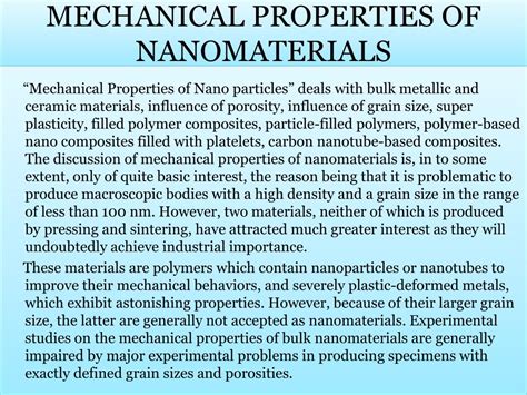 Ppt Importance Andproperties Of Nanomaterials Powerpoint Presentation