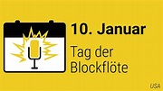 10. Januar - Tag der Blockflöte - YouTube