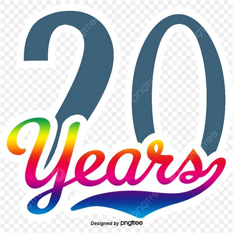 20th Anniversary Of The Label Anniversary Years Celebration Png And