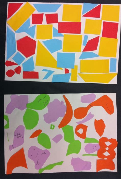 Art Room 104 2nd Grade Shape Collages