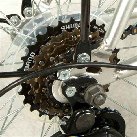 Crankset 3 piece cotterless chainwheel set, 52t, double guard, l: StowAway 12-Speed Folding Bike, Silver | Camping World