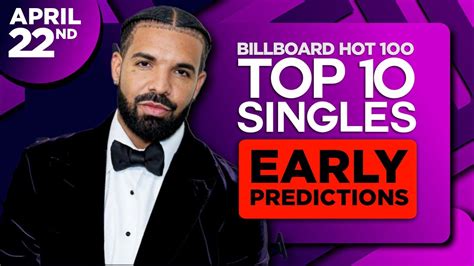 Early Predictions Billboard Hot 100 Top 10 Singles April 22 2023 Youtube
