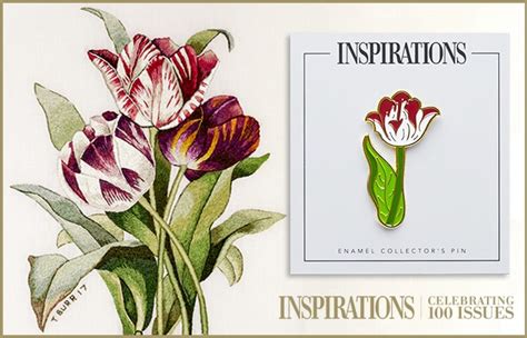 Tulip Enamel Pin Inspirations Studios