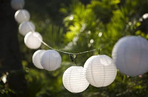 White Led Paper Lantern String Lights Led And Lighting Info