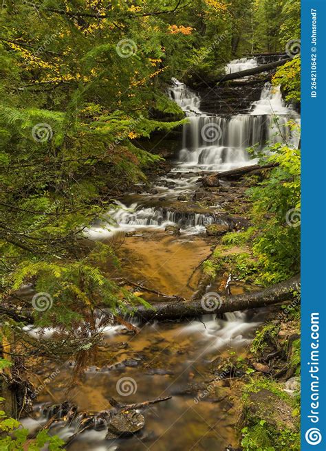 Wagner Falls In Autumn Stock Photo Image Of Travel 264210642