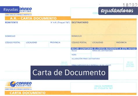 ᐈ Carta Documento Modelo Y Datos Obligatorios 2023