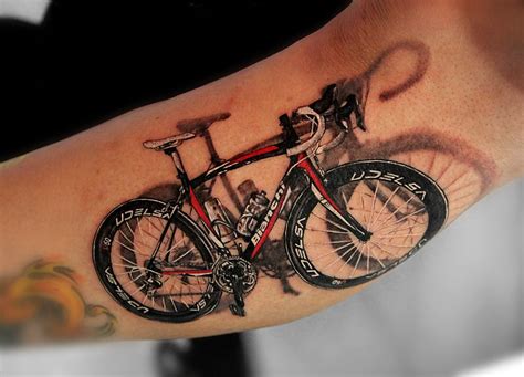 3d Bicycle Tattoo Amazing Tattoo Ideas Bicycle Tattoo Sleeve
