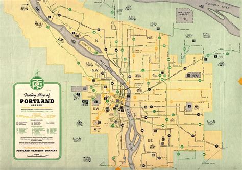 Map Of Portland In 1943 Rportland