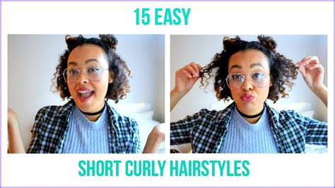 15 Easy Short Curly Hairstyles Youtube