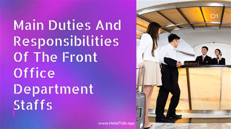 💌 Front Office Personnel And Their Functions Front Office And Its Sub