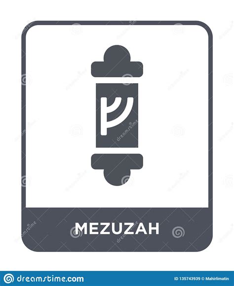 Mezuzah Icon In Trendy Design Style Mezuzah Icon Isolated On White