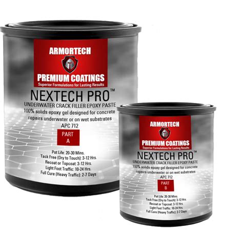 Nextech Pro Apc 712 Underwater Crack Filler Epoxy Paste 100 Solids
