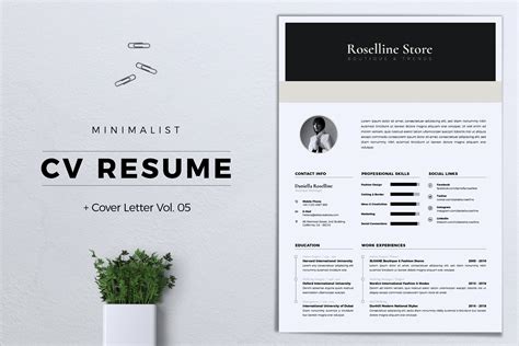 Minimalist Cv Resume Template Vol 05