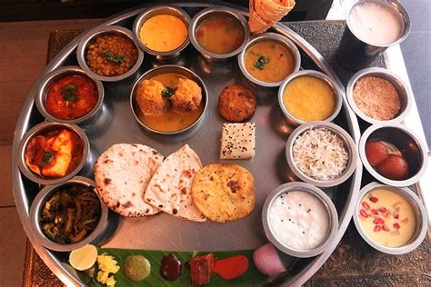 Western Indias Gujarati Thali Traditional Gujarati Vegetarian Food
