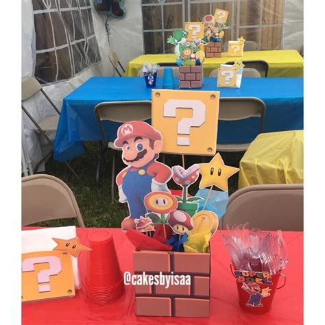 Super Mario Centerpieces Mario Bros Party Mario Bros