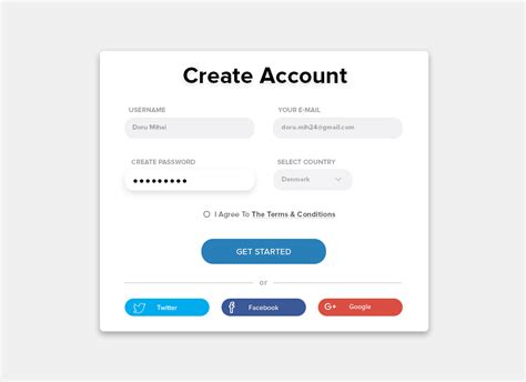 Create Account Behance