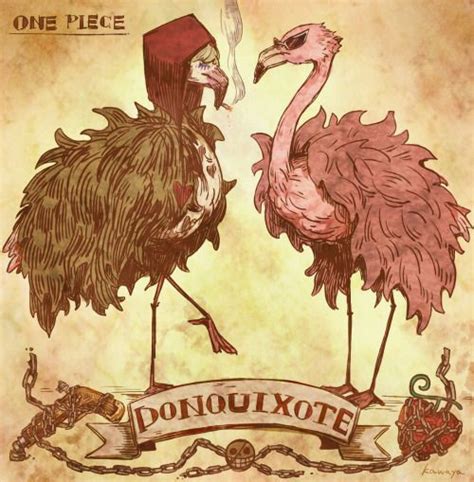One Piece Fan Art Flamingo Birds Donquixote Brothers Doflamingo