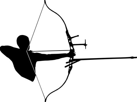 Archery Silhouette Png Png Play