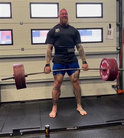 Hafthor Thor Bjornsson Shows Insane Strength In Deadlift Video Of Him