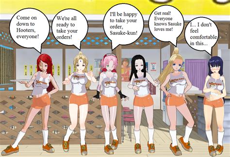 Naruto Girls Hooters By Quamp On Deviantart