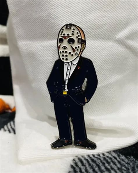 Friday The Th Enamel Pin Formal Suit Jason Voorhees Horror Gothic Hockey Mask Picclick