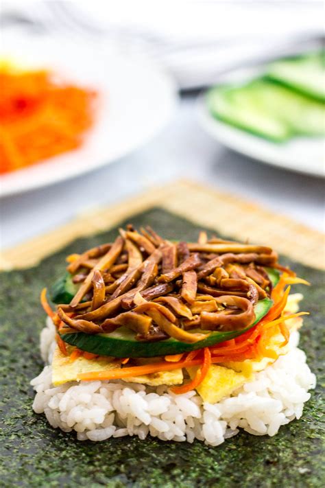 1 in stock daewoong morningcom airfryer. How to make vegetarian Kimbap Onigirazu - My Eclectic Bites